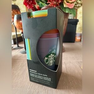 Starbucks Multicolor Reusable Cold Cups